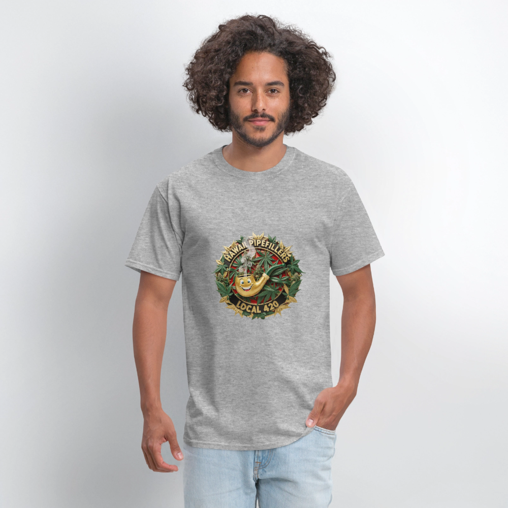 HAWAII PIPEFILLERS LOCAL 420 Men's T-Shirt - heather gray