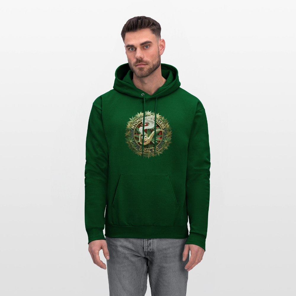 WYOMING PIPEFILLERS LOCAL 420 Men's Hoodie - forest green