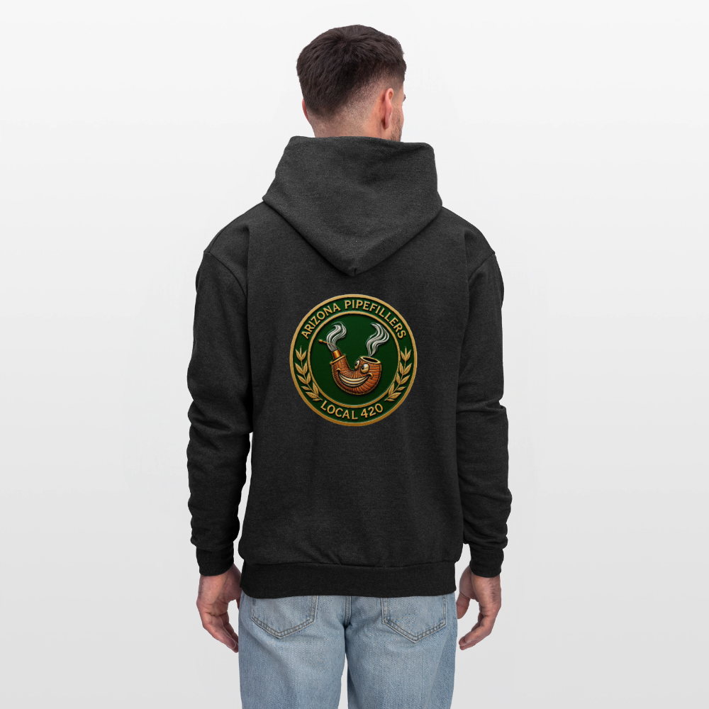 ARIZONIA PIPEFILLERS LOCAL 420 F/B DESIGN Men's Hoodie - charcoal grey