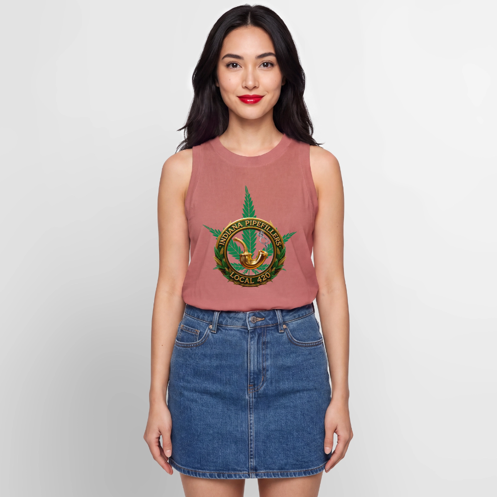 INDIANA PIPEFILLERS LOCAL 420 Women's Relaxed Tank Top - mauve