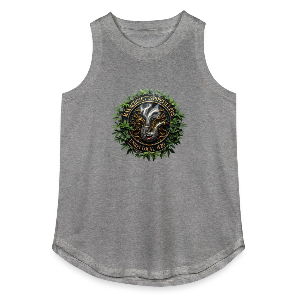 MASSACHUSETTS PIPEFILLERS LOCAL 420 Women's Relaxed Tank Top - granite heather 