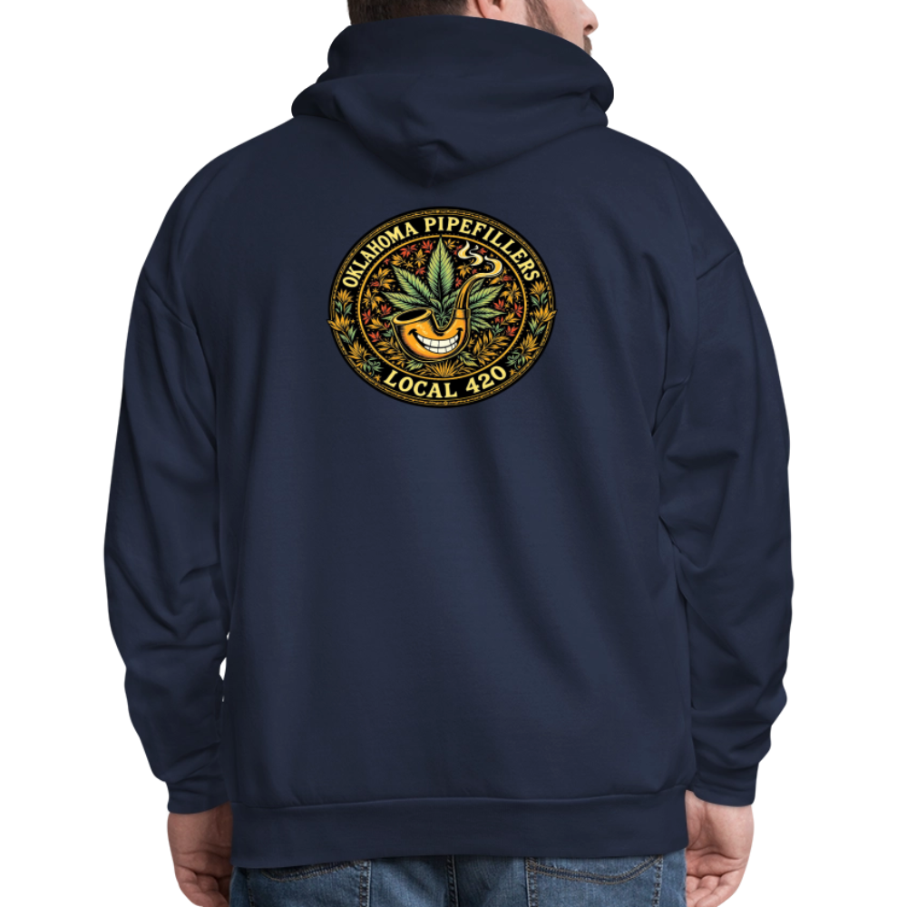 OKLAHOMA PIPEFILLERS LOCAL 420  F/B DESIGNS Men's Hoodie - navy