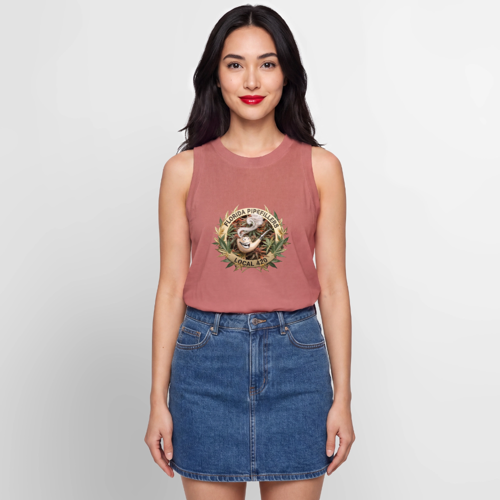 FLORIDA PIPEFILLERS LOCAL 420 Women's Relaxed Tank Top - mauve