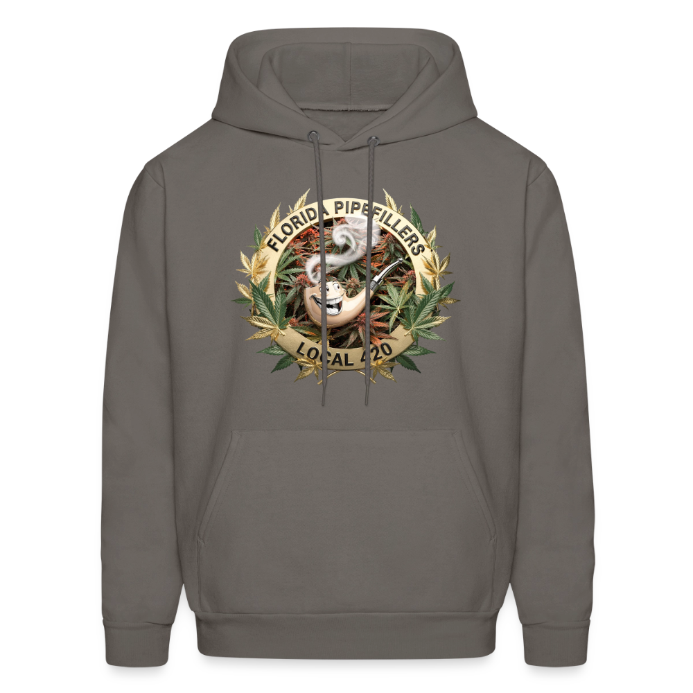 FLORIDA PIPEFILLERS LOCAL 420 Men's Hoodie - asphalt gray