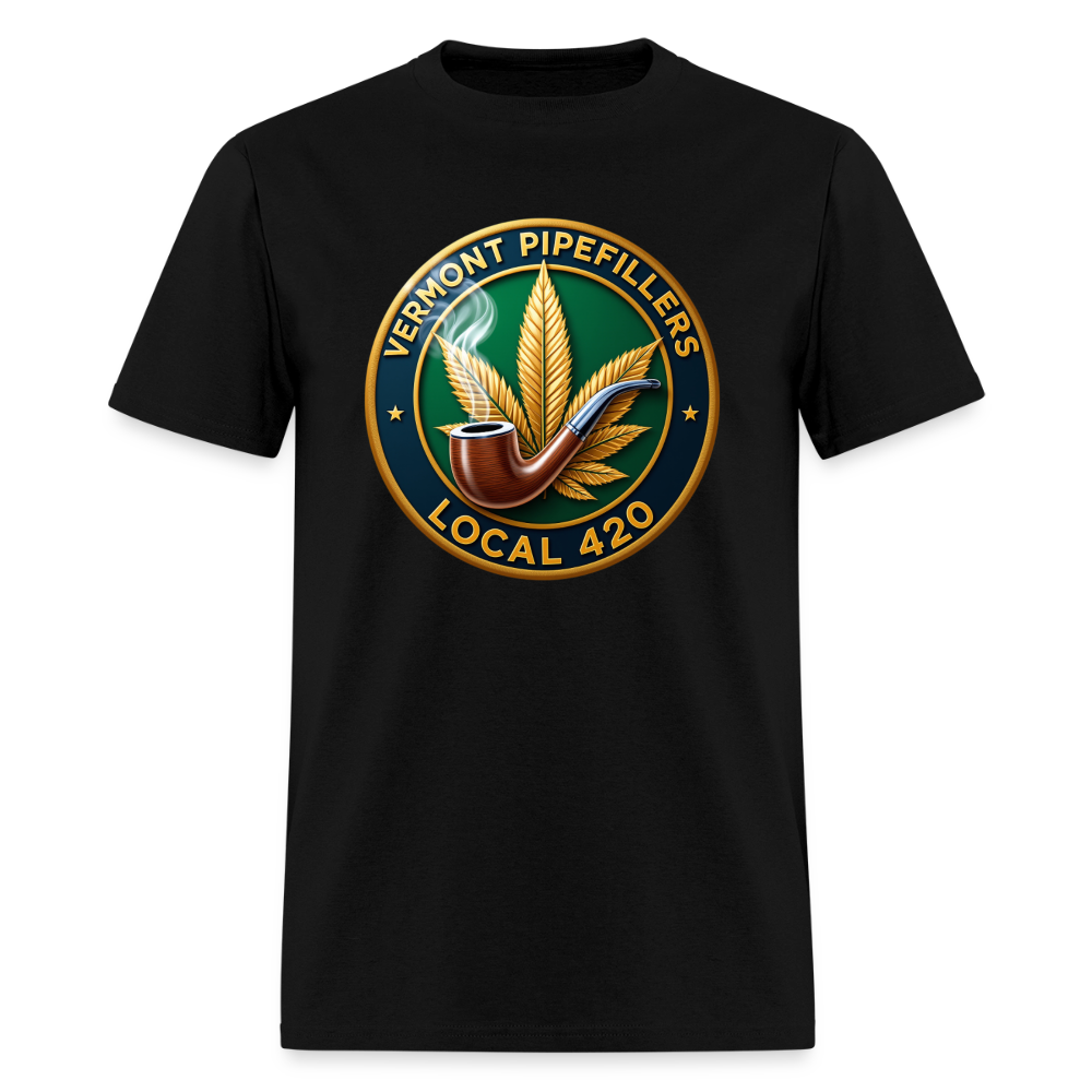 VERMONT PIPEFILLERS LOCAL 420 Men's T-Shirt - black