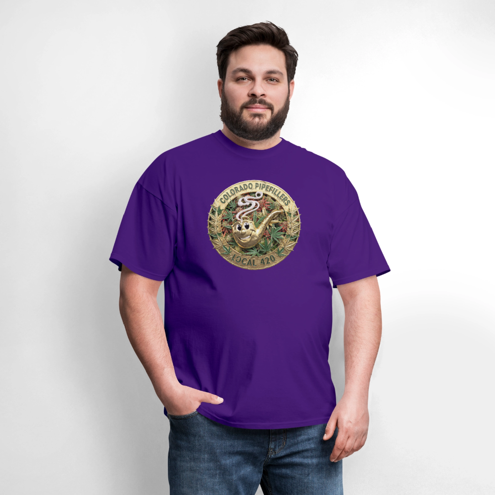 COLORADO PIPEFILLERS LOCAL 420 Men's T-Shirt - purple