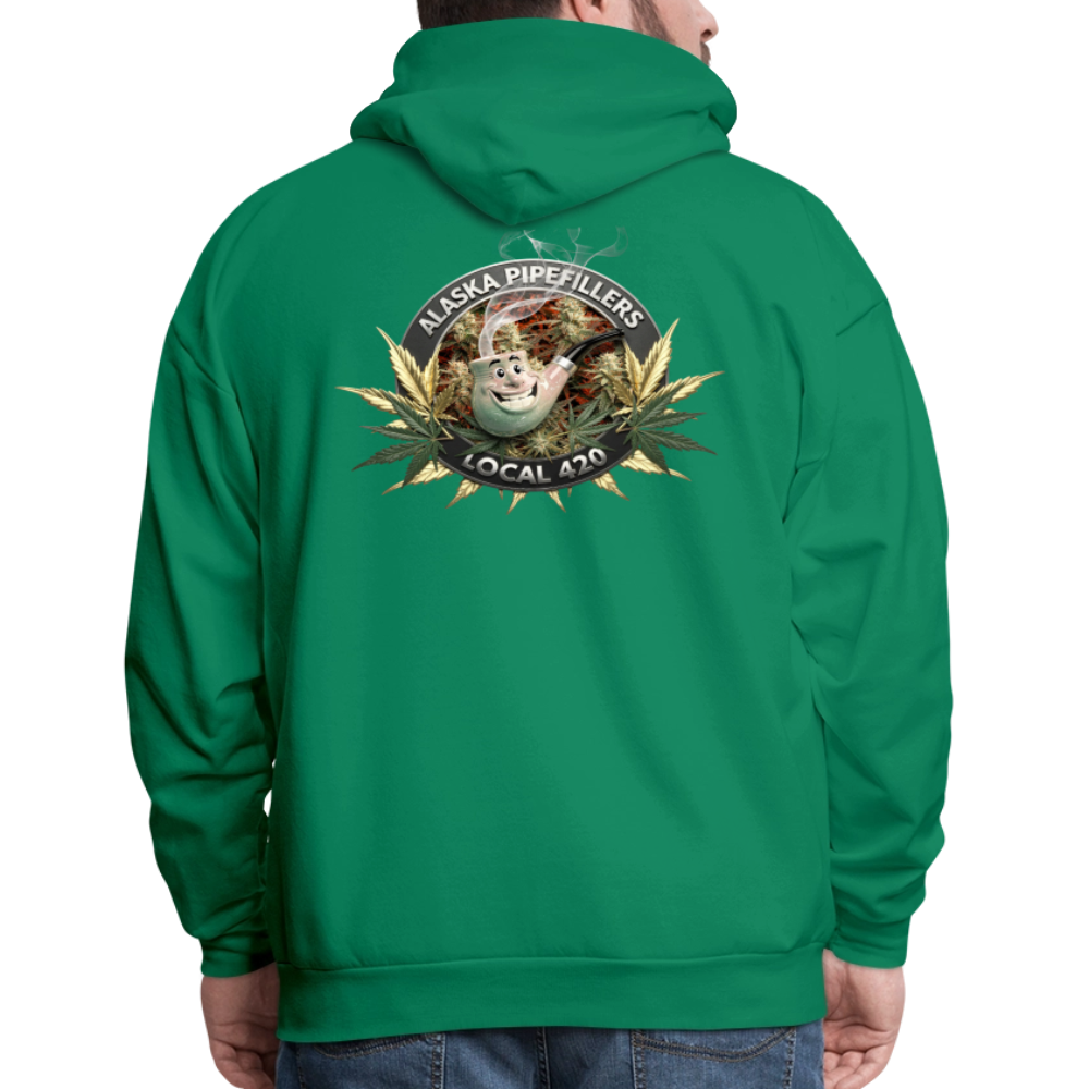 ALASKA  PIPEFILLERS LOCAL 420 F/B DESIGN Men's Hoodie - kelly green