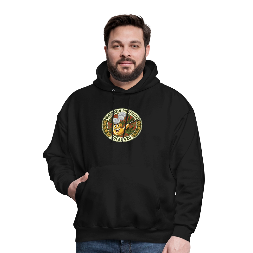 WISCONSIN PIPEFILLERS LOCL 420 Men's Hoodie - black