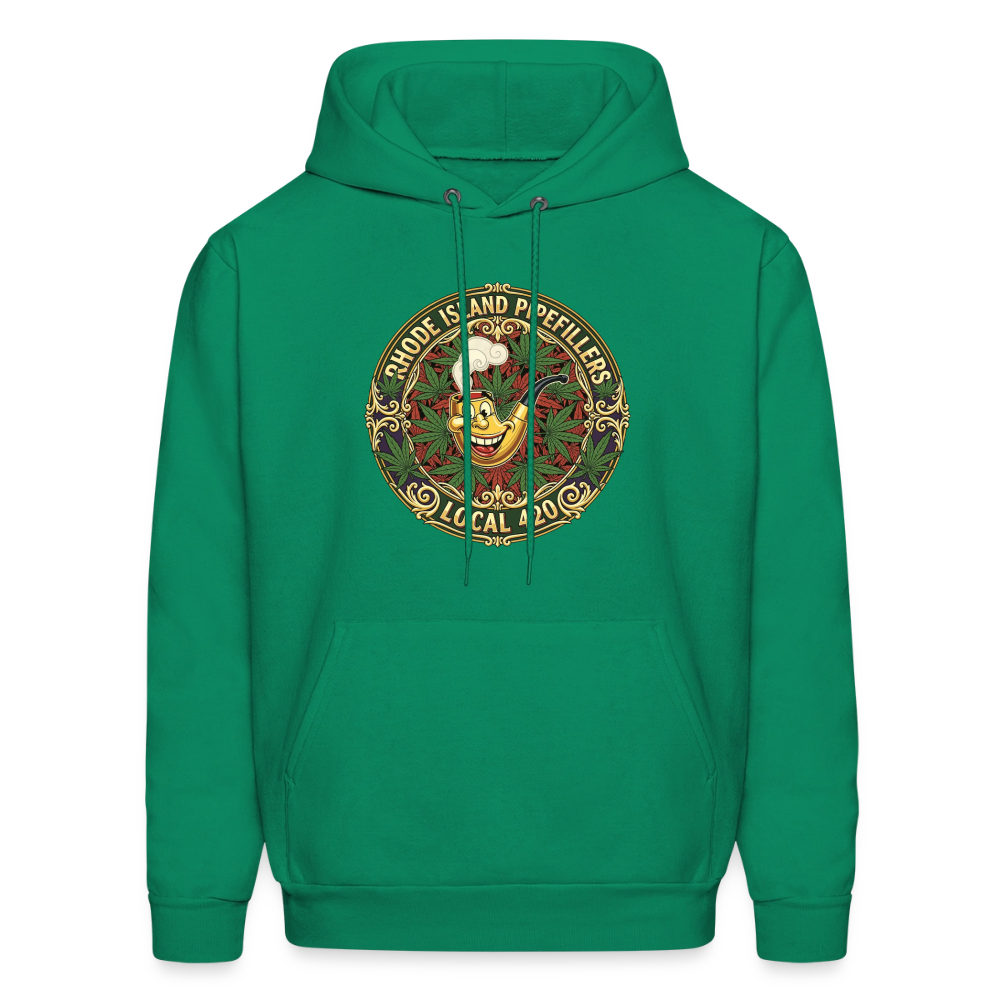 RHODE ISLAND PIPEFILLERS LOCAL 420 Men's Hoodie - kelly green