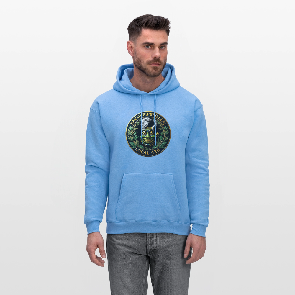 HAWAII PIPEFILLERS LOCAL 420 Men's Hoodie - carolina blue