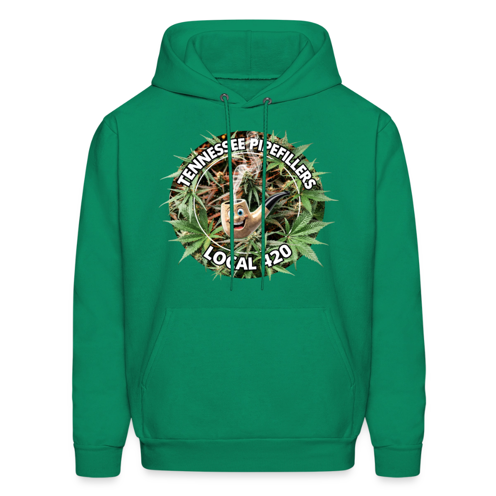 TENNESSEE PIPEFILLERS LOCAL 420 Men's  Hoodie - kelly green