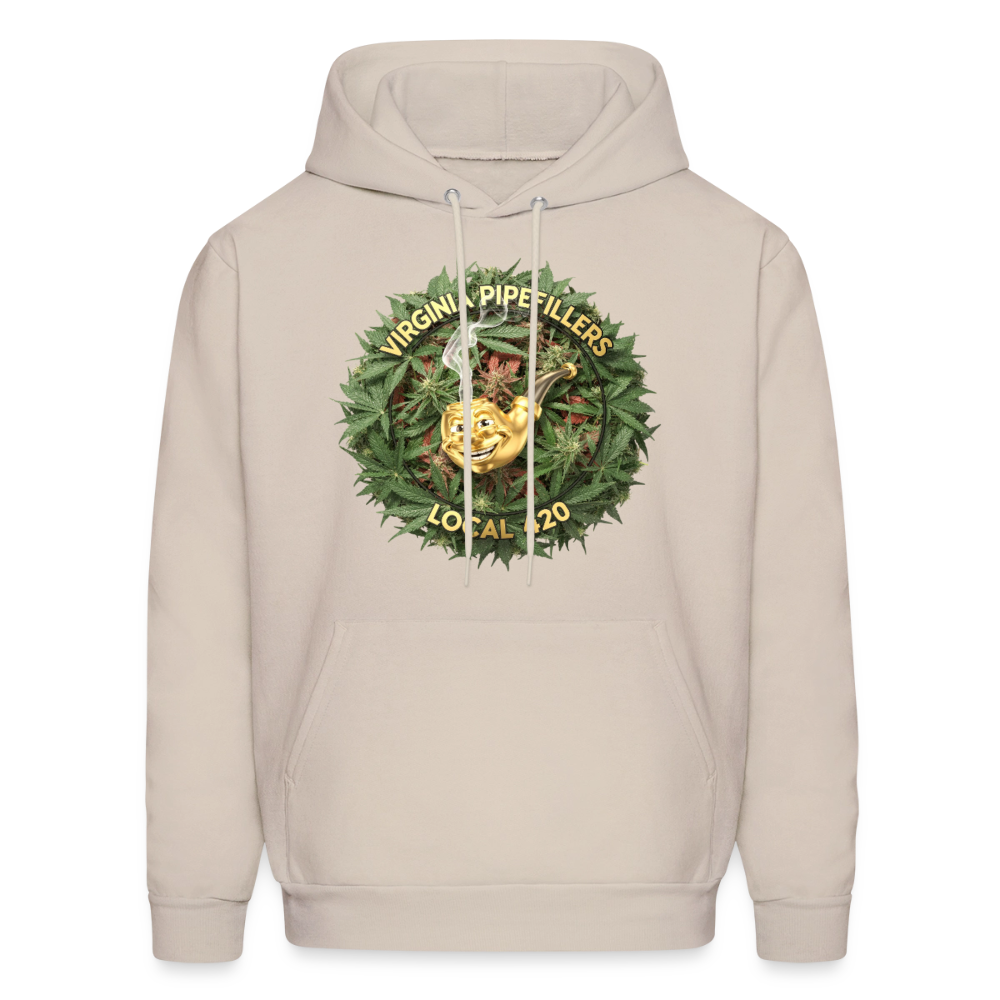 VIRGINIA PIPEFILLERS LOCAL 420 F/B DESIGN Men's  Hoodie - Sand