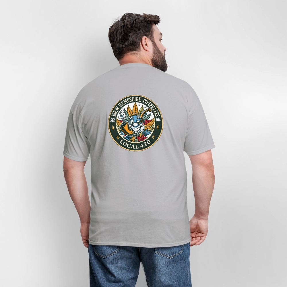 NEW HEMPSHIRE PIPEFILLERS LOCAL 420 2 EMBLEM Men's T-Shirt - rock