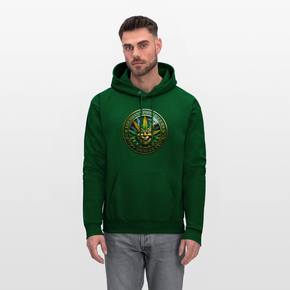 LOUISIANA PIPEFILLERS LOCAL 420 Men's Hoodie - forest green