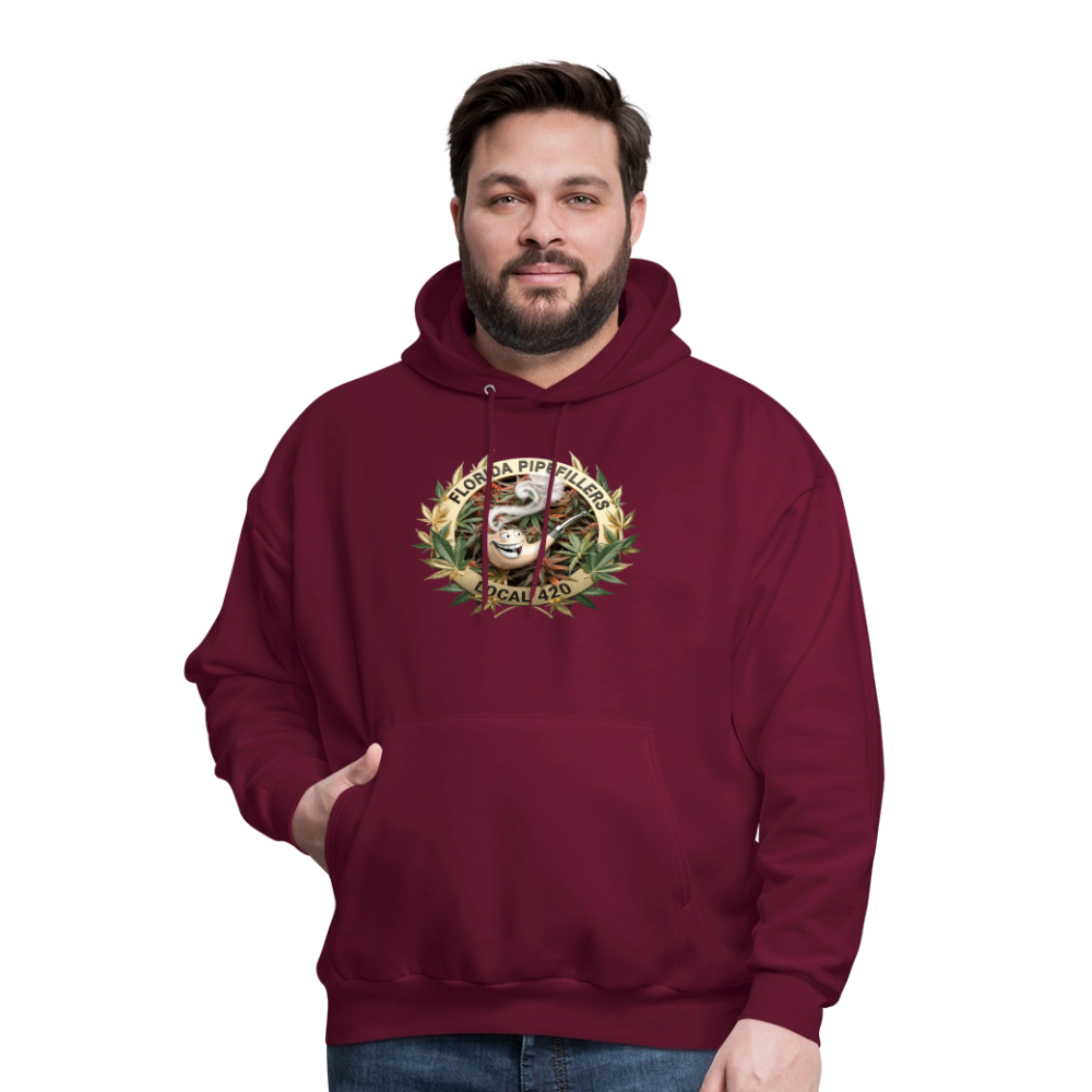 FLORIDA PIPEFILLERS LOCAL 420 F/B DESIGN Men's Hoodie - burgundy
