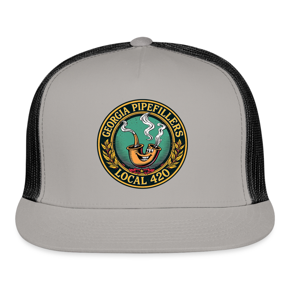GEORGIA PIPEFILLERS LOCAL 420 Trucker Hat - gray/black