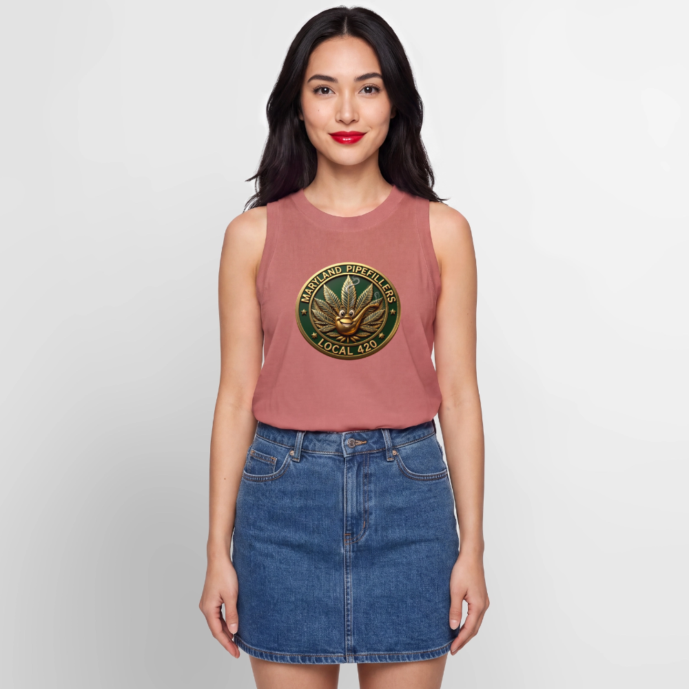 MARYLAND PIPEFILLERS LOCAL 420 Women's Relaxed Tank Top - mauve