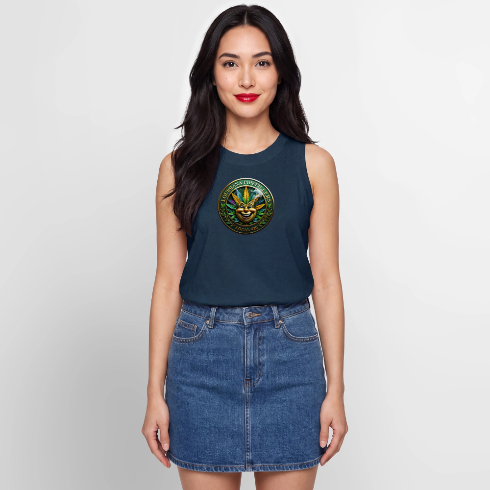 LOUISIANA PIPEFILLERS LOCAL 420 Women's Relaxed Tank Top - denim