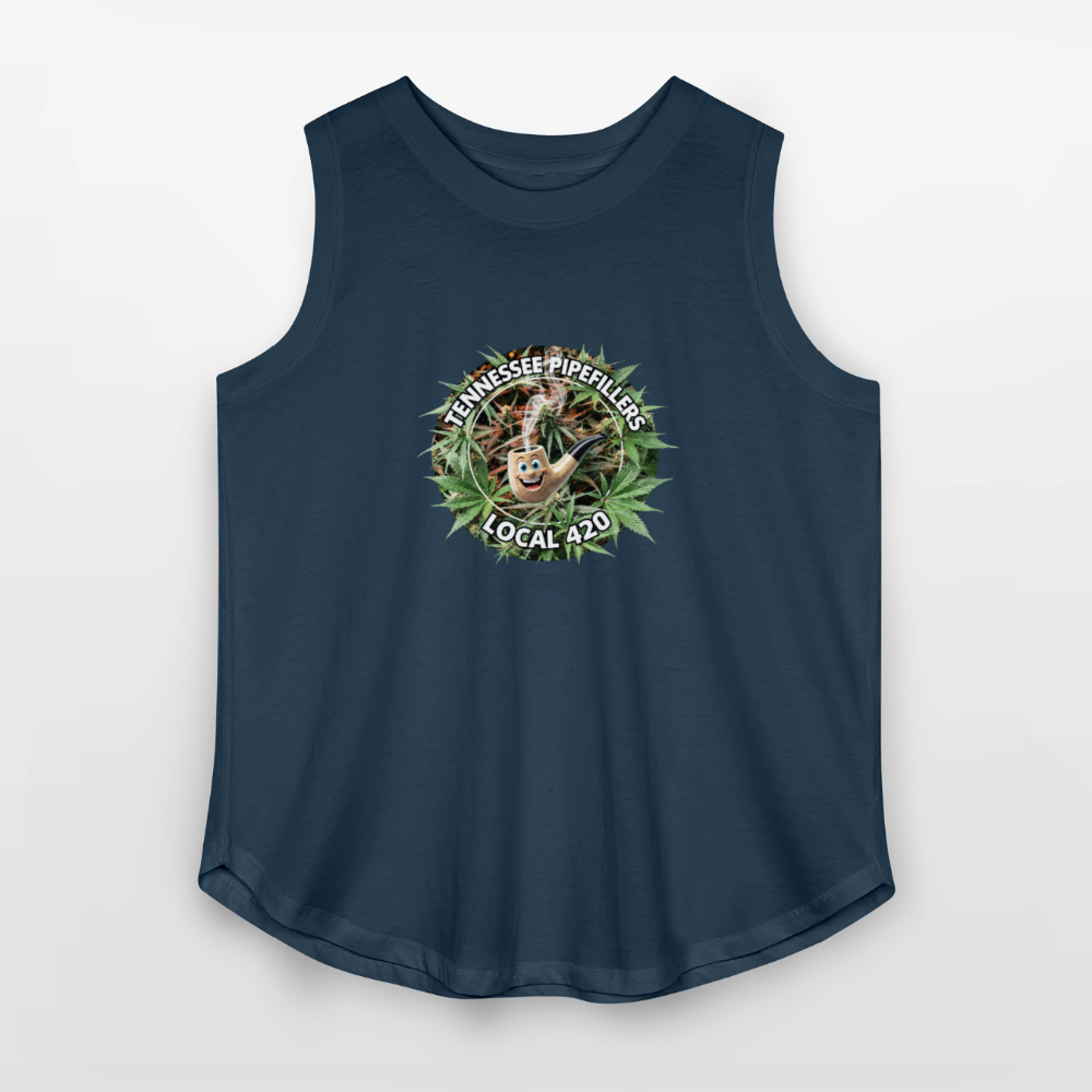 TENNESSEE PIPEFILLERS LOCAL 420 F/B DESIGN Women's Curvy Relaxed Tank Top - denim