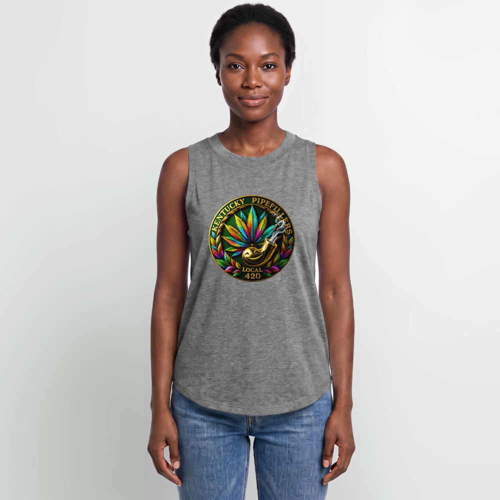 KENTUCKY PIPEFILLERS LOCAL 420 Women's Relaxed Tank Top - granite heather 