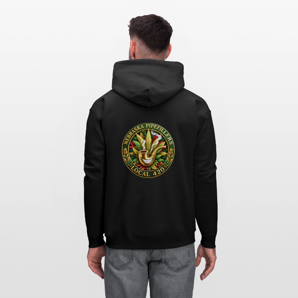 NEBRASKA PIPEFILLERS LOCAL 420 F/B DESIGNS Men's Hoodie - black