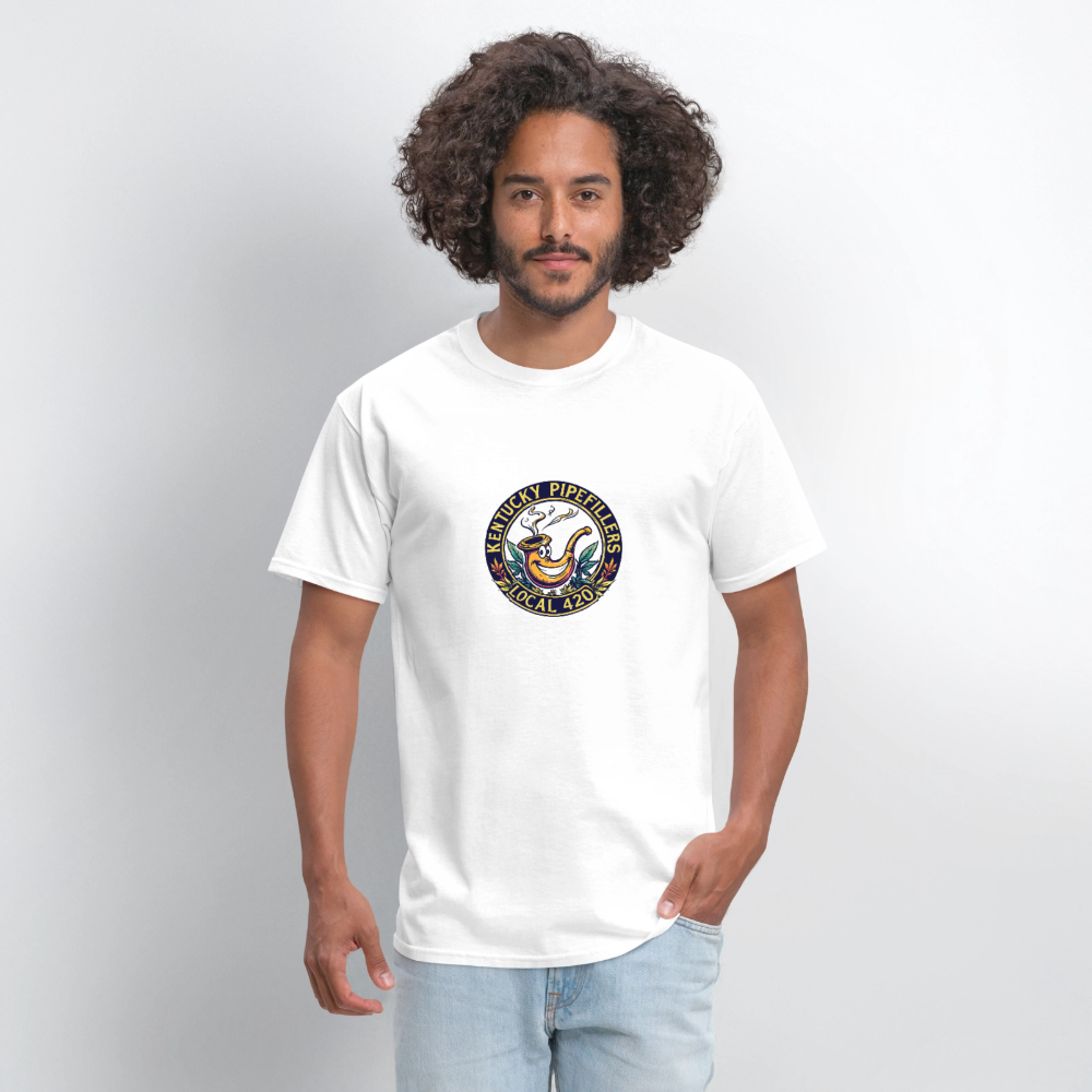 KENTUCKY PIPEFILLERS LOCAL 420 Men's T-Shirt - white
