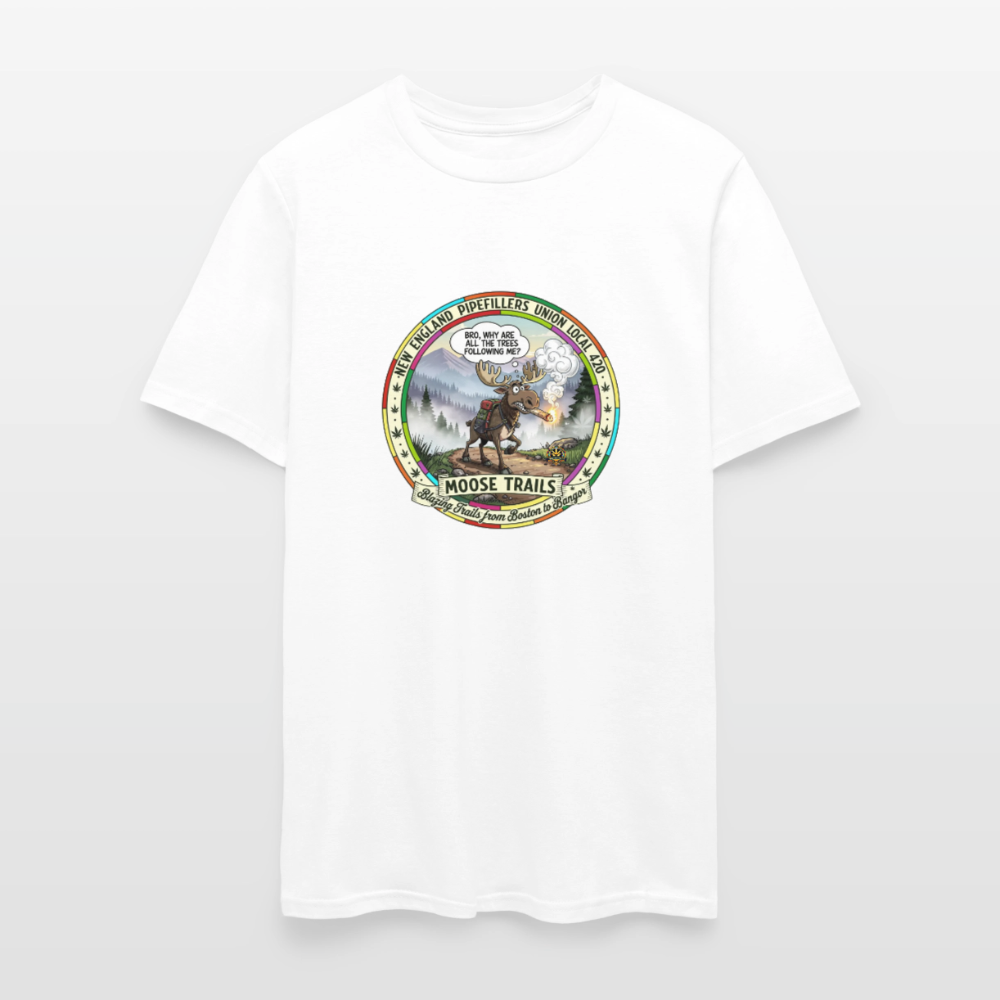 NEW ENGLAND PIPEFILLERS UNION LOCAL 420 "BRO" Soft Cotton Tee - white