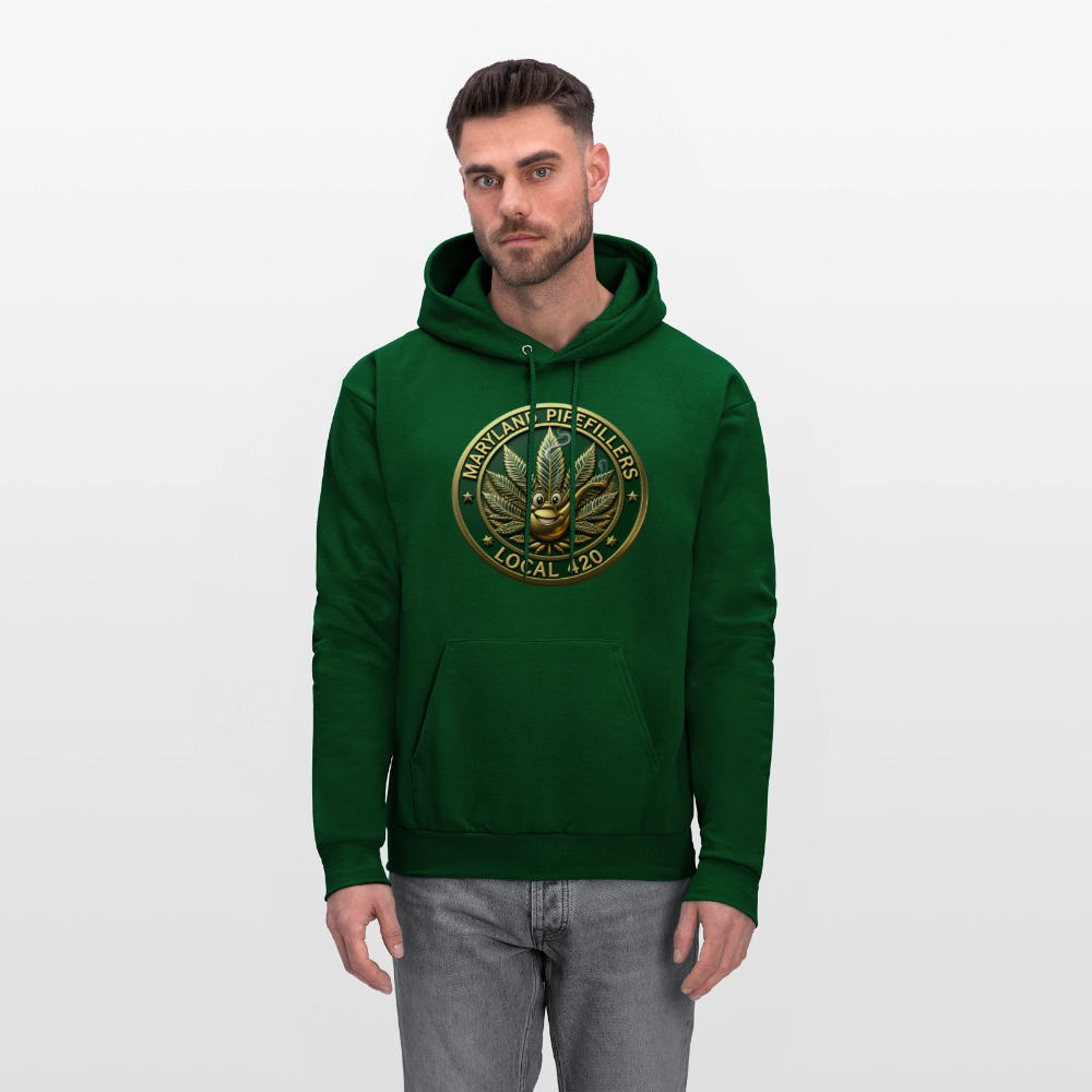 MARYLAND PIPEFILLERS LOCAL 420 Men's Hoodie - forest green