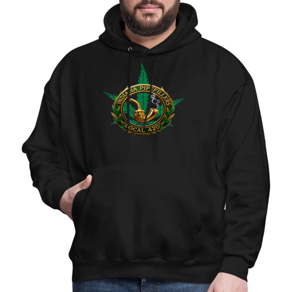 INDIANA PIPEFILLERS LOCAL 420 Men's Hoodie - black