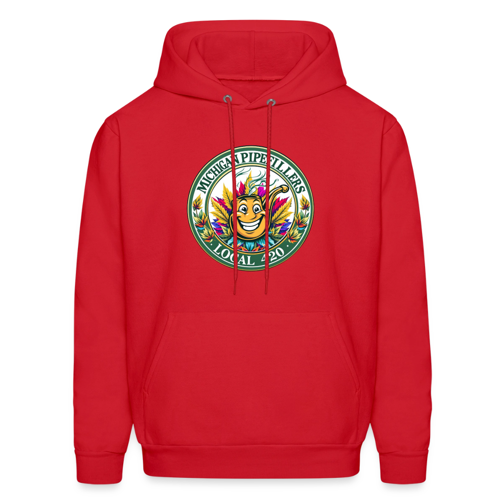 MICHIGAN PIPEFILLERS LOCAL 420 Men's Hoodie - red