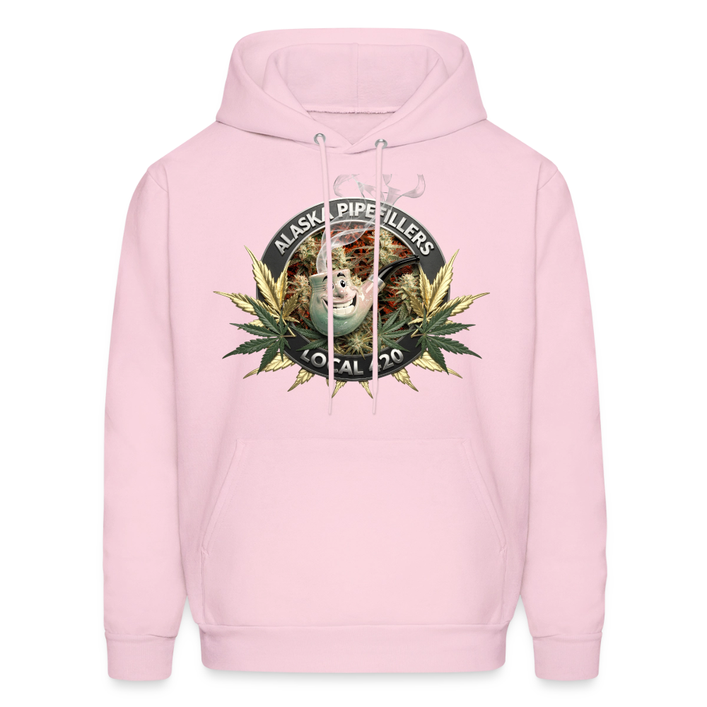 ALASKA  PIPEFILLERS LOCAL 420 F/B DESIGN Men's Hoodie - pale pink