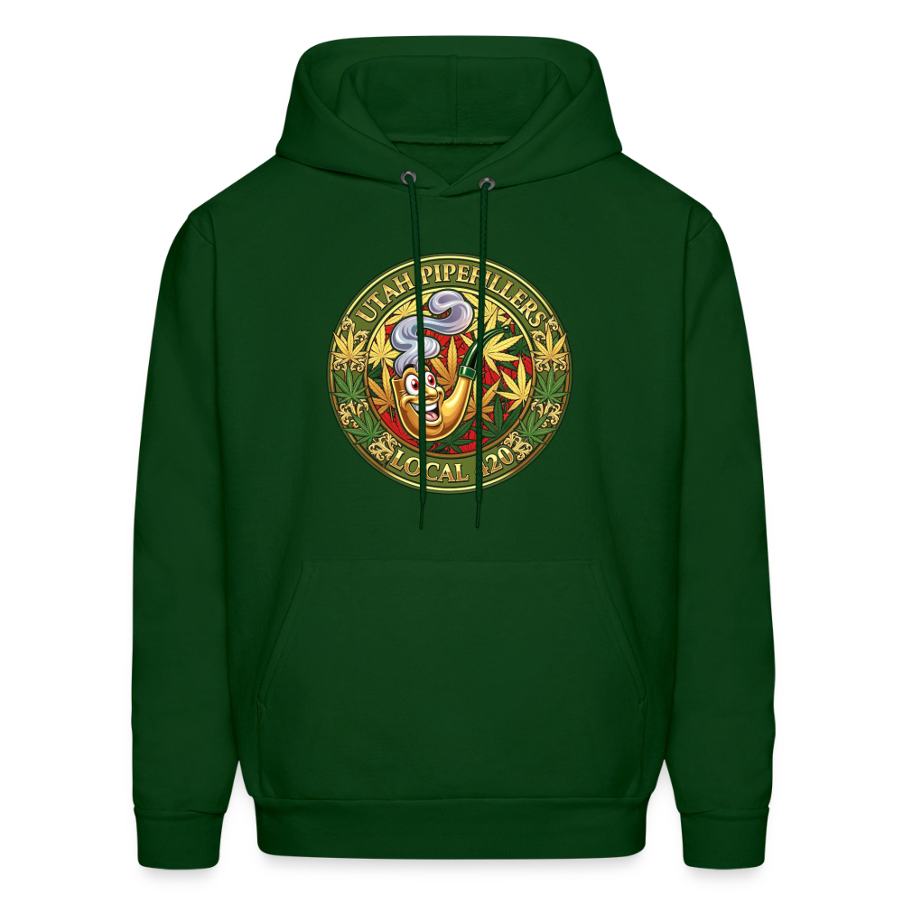 UTAH PIPEFILLERS LOCAL 420 Men's Hoodie - forest green