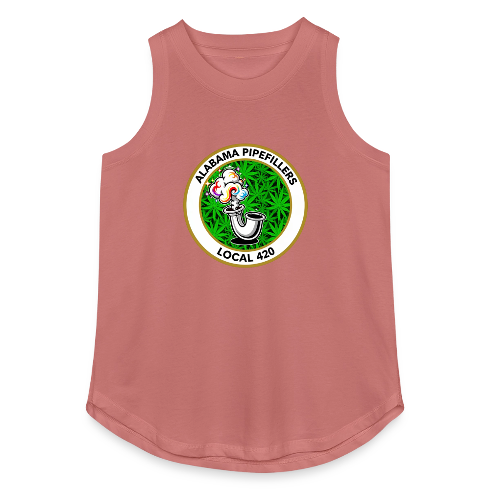 ALABAMA PIPEFILLERS LOCAL 420 Women's Relaxed Tank Top - mauve