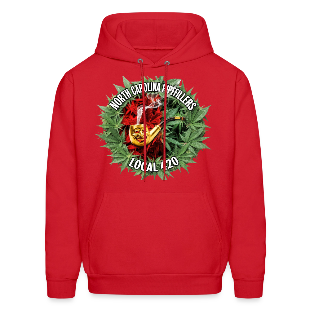NORTH CAROLINA  PIPEFILLERS LOCAL 420 Men's Hoodie - red