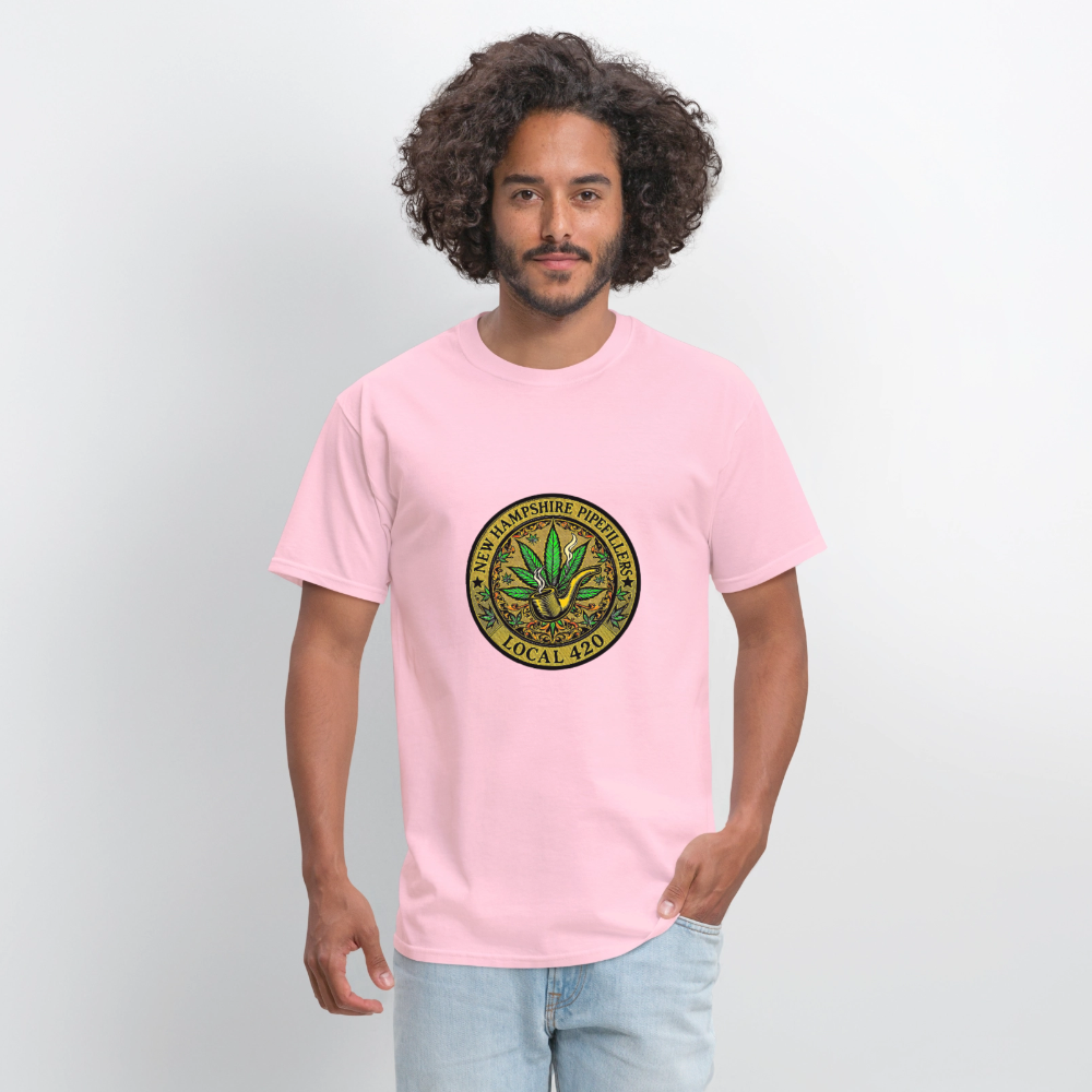 NEW HAMSHIRE PIPEFILLERS LOCAL 420 Men's T-Shirt - pink