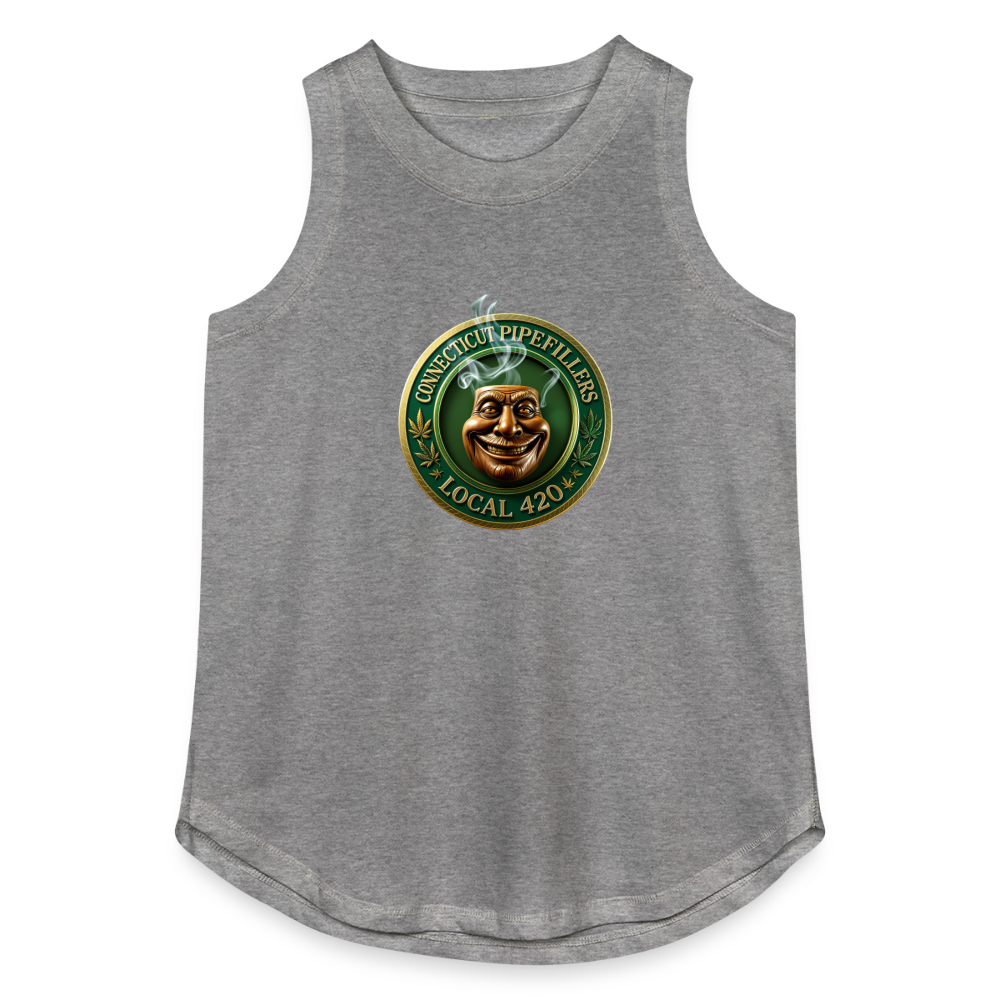 CONNECTICUT PIPEFILLERS LOCAL 420 Women's Relaxed Tank Top - granite heather 