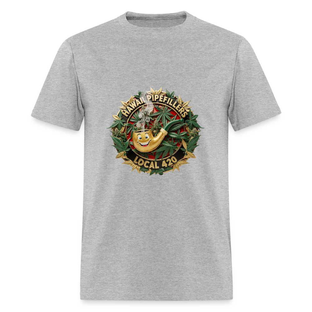 HAWAII PIPEFILLERS LOCAL 420 Men's T-Shirt - heather gray