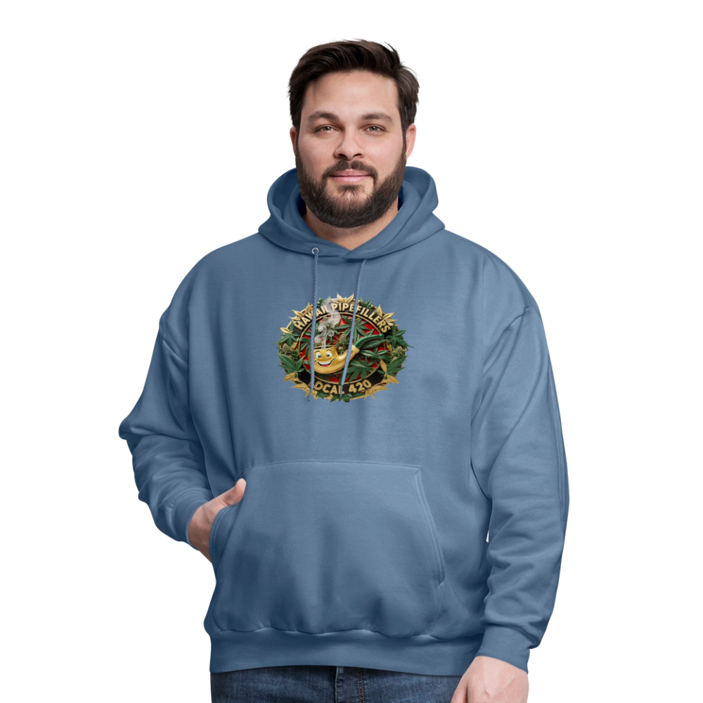 HAWAII PIPEFILLERS LOCAL 420 F/B DESIGN Men's Hoodie - denim blue