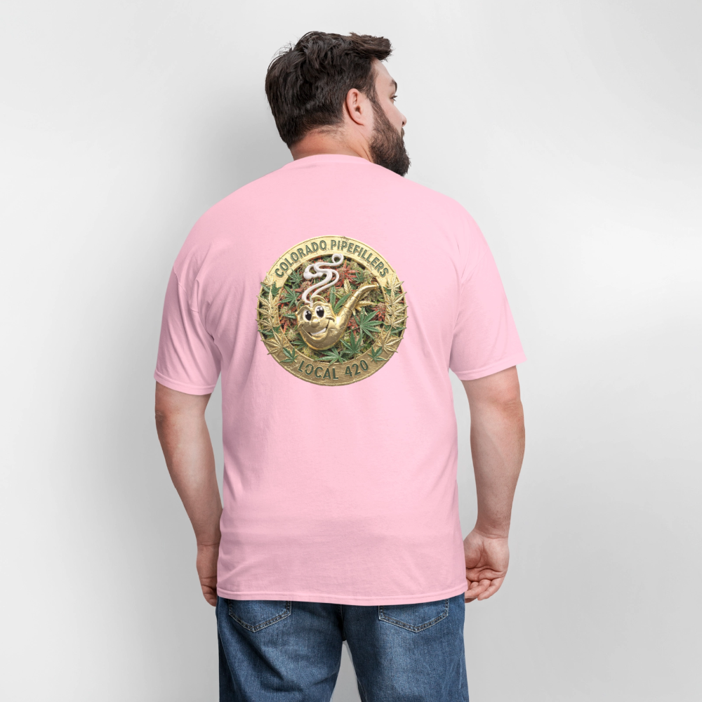 COLORADO PIPEFILLERS LOCAL 420 Men's T-Shirt - pink