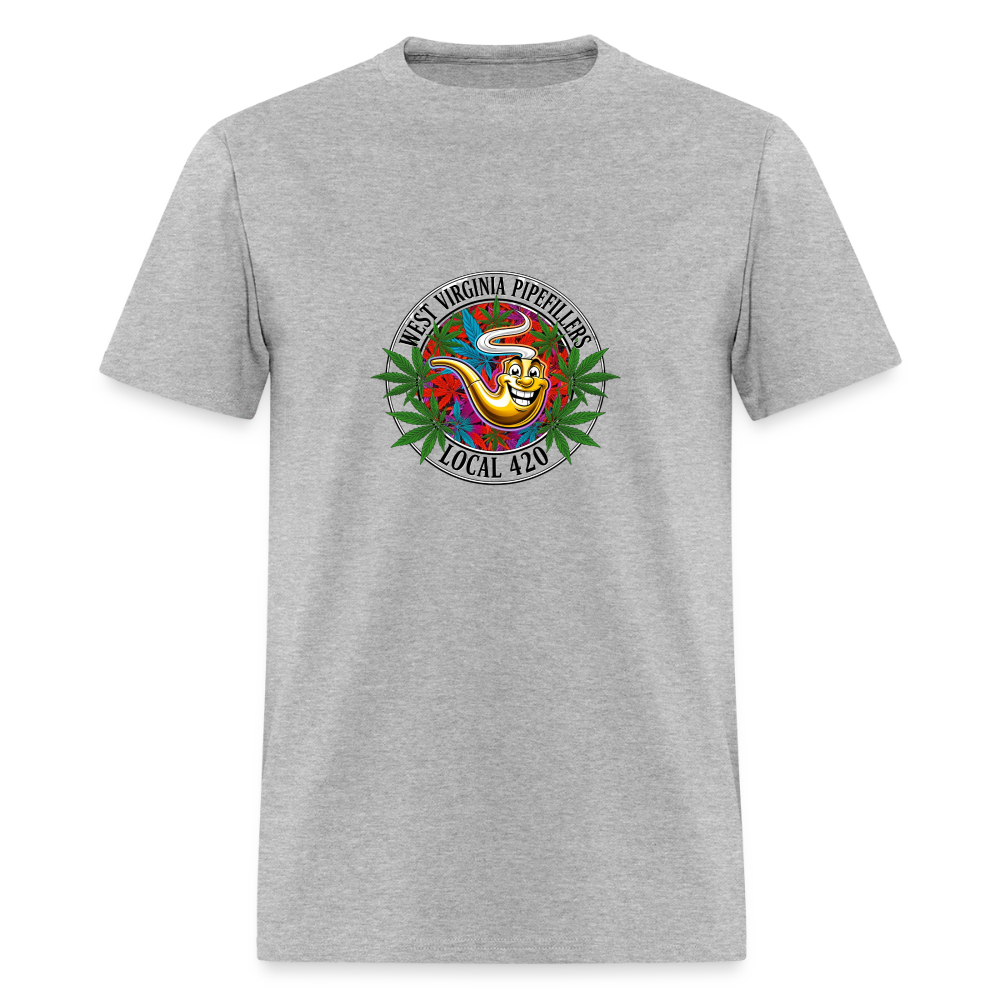 WEST VIRGINIA PIPEFILLERS LOCAL 420 Men's T-Shirt - heather gray
