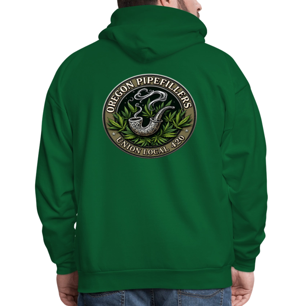 OREGON PIPEFILLERS UNION LOCAL 420 Men's Hoodie - forest green