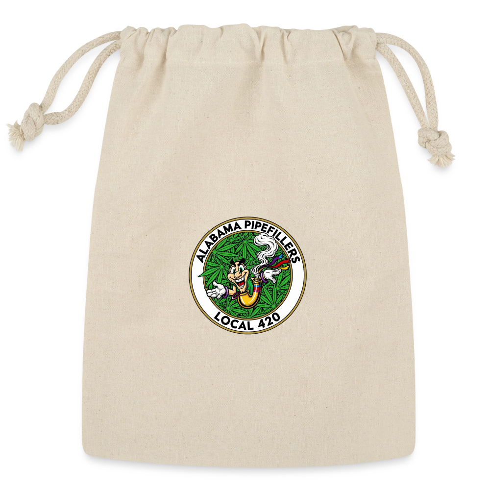ALABAMA PIPEFILLERS LOCAL 420 Union Reusable Gift Bag - Natural