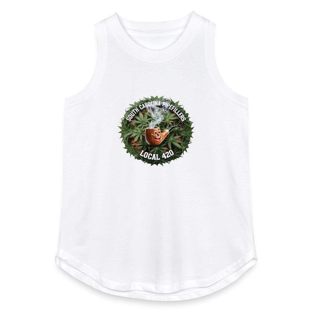 SOUTH CAROLINIA PIPEFILLERS LOCAL 420 Women's Relaxed Tank Top - white
