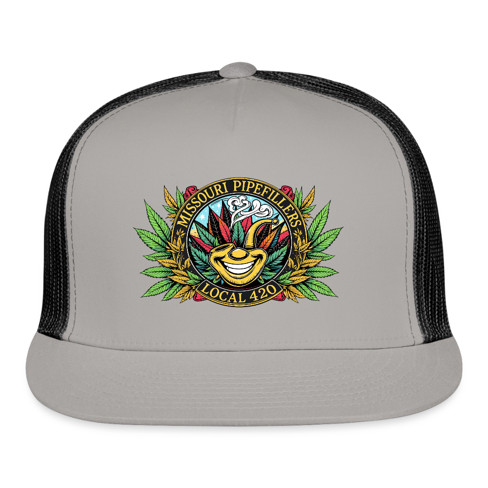 MISSOURI PIPEFILLERS LOCAL 420 Trucker Hat - gray/black