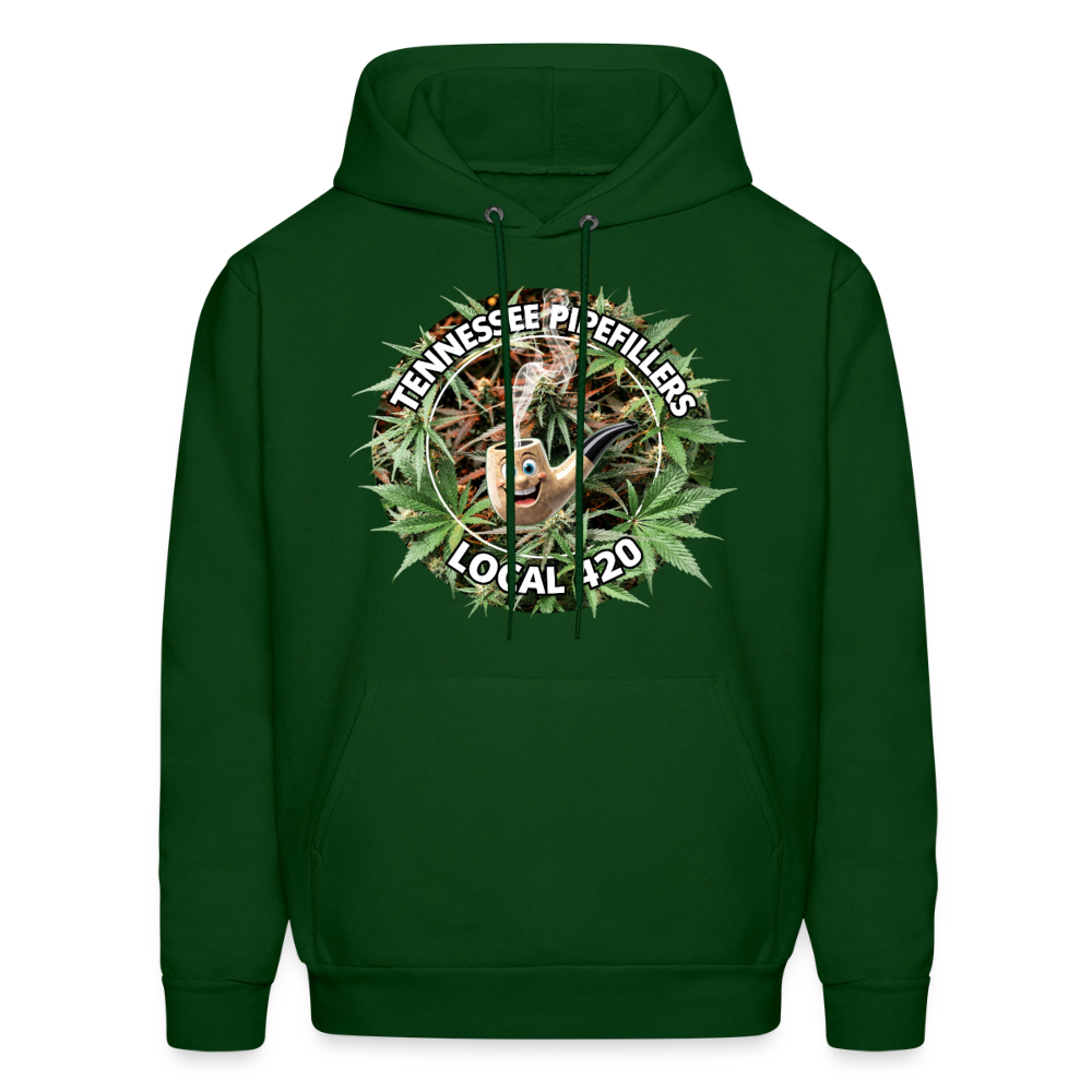 TENNESSEE PIPEFILLERS LOCAL 420 Men's  Hoodie - forest green