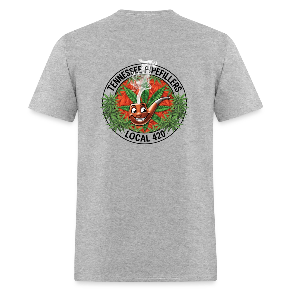 TENNESSEE PIPEFILLERS LOCAL 420 Men's T-Shirt - heather gray