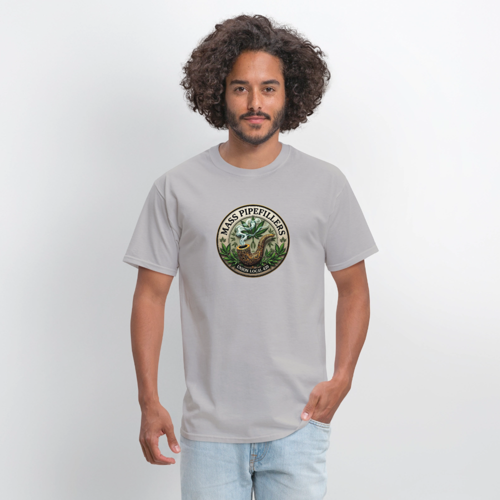 MASS PIPEFILLERS LOCAL 420 2 EMBLEM Men's T-Shirt - rock