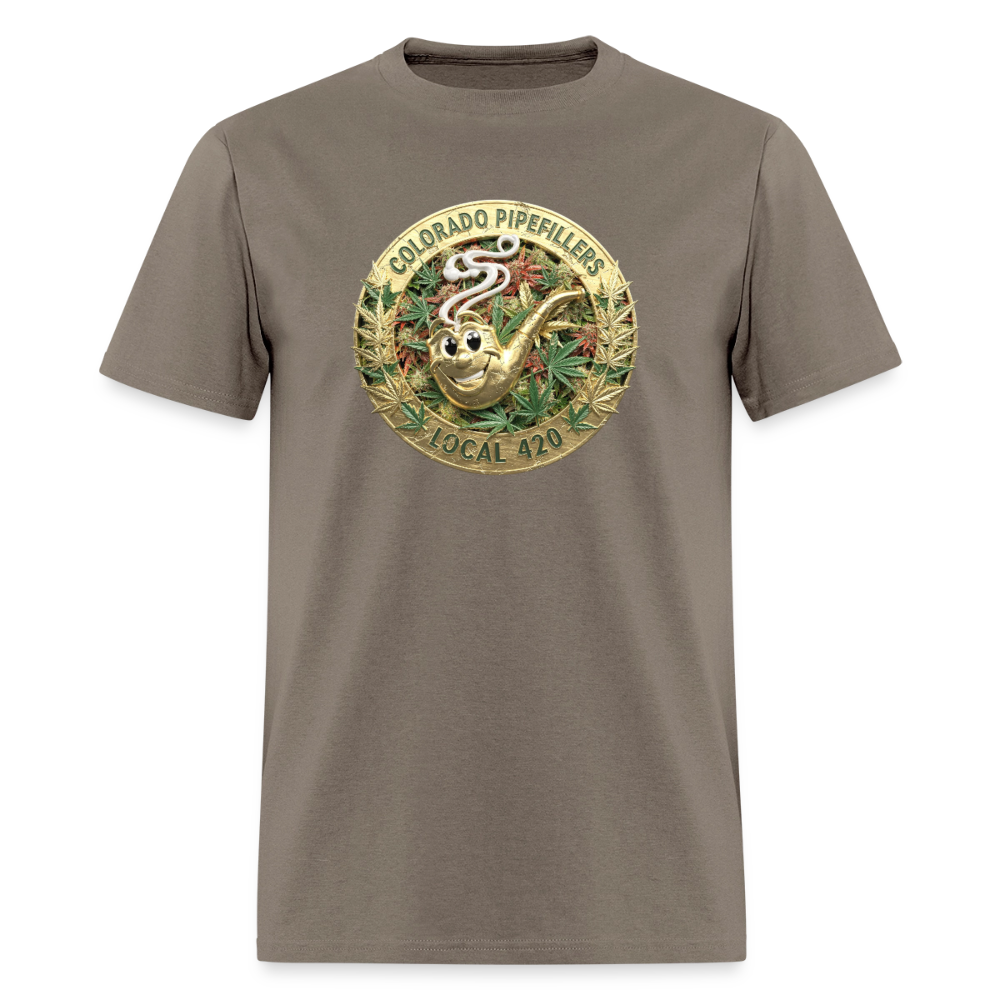 COLORADO PIPEFILLERS LOCAL 420 Men's T-Shirt - safari