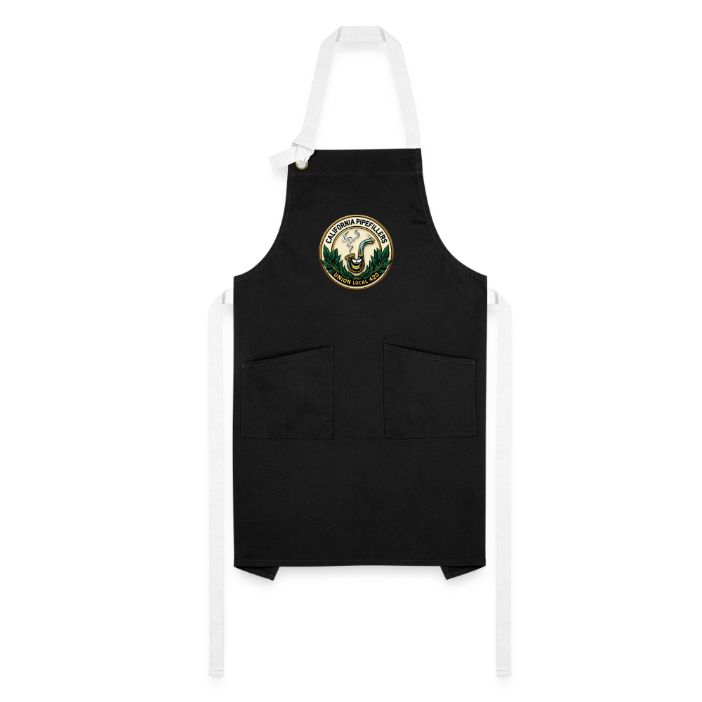 CALIFORNIA PIPEFILLERS UNION LOCAL 420 Artisan Apron - black/white