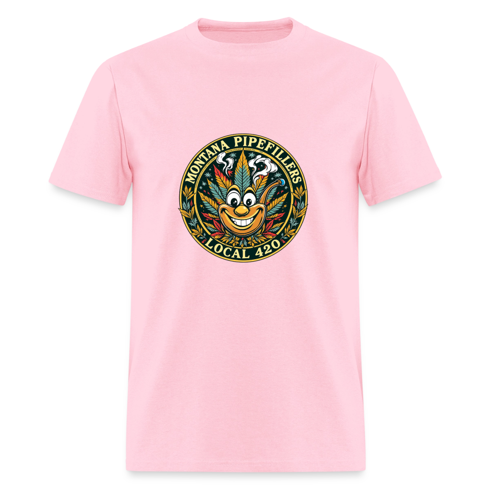 MONTANA PIPEFILLERS LOCAL 420 F/B DESIGN Men's T-Shirt - pink